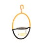 Artic Yellow & Black Metal Hanging Bird Feeder