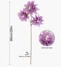 Set Of 2 Lavender Plastic 2 Sticks Dahlia Artificial Flowers