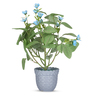 Artificial Blue Blossom Plant