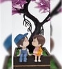 Artificial Bonsai Plastic Trees With Cute Couple