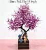 Artificial Bonsai Plastic Trees With Cute Couple
