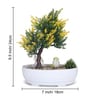 Artificial Bonsai Tree with Cactus and Bird
