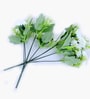 Set Of 2 White Plastic Carnation Artificial Flowers