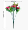 Set Of 2 Pink Plastic Carnation Artificial Flowers