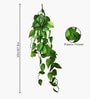 Set Of 4 Green Plastic Vine Plant Leaves Artificial Plants
