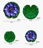 Set Of 6 Blue Foam Lotus Floating Artificial Flowers