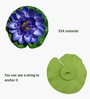 Set Of 6 Blue Foam Lotus Floating Artificial Flowers