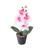 Pink Artificial Flowers with Pot Indoor