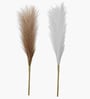 Set Of 6 Multicolor Plastic Pampas Grass Sticks Artificial Flowers