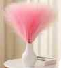 Set Of 3 Pink Plastic Pampas Grass Sticks Artificial Flowers