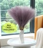 Set Of 3 Purple Plastic Pampas Grass Sticks Artificial Flowers