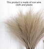 Set Of 6 Brown Plastic Pampas Grass Sticks Artificial Flowers