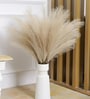 Set Of 6 Brown Plastic Pampas Grass Sticks Artificial Flowers