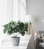 Artificial Green Eucalyptus Plant in Grey Pot