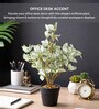 Green Artificial Green Plant Pot