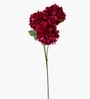 Red Plastic 2 Sticks Long Chrysanthemum Branches Artificial Flowers Bunch