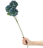 Blue Plastic 2 Sticks Long Chrysanthemum Branches Artificial Flowers Bunch