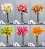 Light Pink Fabric Artificial Orchid Flower Bunch