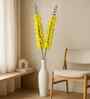 Set Of 2 Yellow Plastic Artificial Flowers