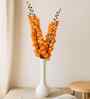 Set Of 2 Orange Plastic Artificial Flowers