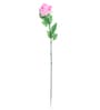Pink Artificial Velvet Single Rose Flower Stick, Set of 12