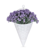 Artificial Wall Plant with Small Purple Flowers