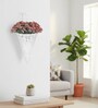 Artificial Wall Plant with Small Red Flowers