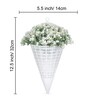 Artificial Wall Plant with Small White Flowers