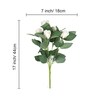 Artificial White Rose Stick