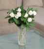 Artificial White Rose Stick