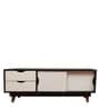 Artigo TV Console in Dark Brown & White Color