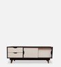 Artigo TV Console in Dark Brown & White Color