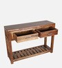 Artis Solidwood Console Table In Honey Color