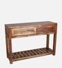 Artis Solidwood Console Table In Honey Color