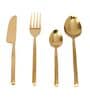 Artisan Dot Hammered Gold (Set of 4) Cutlery Set
