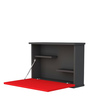 Artist Wall Mounted Writing Table in Dark Grey Finish