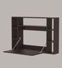 Artist Teak Wood Wall Mounted Table in African Oak Finish