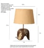 Artistic Brown wood color trending Terracotta Table lamp