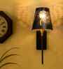 Artistic Etched Fabric Shade with Metal Wall Lamp   Living Room/Bedroom Lighting