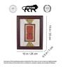 Artistic Fusion Dhokra Multicolor Brass & Glass  Painting