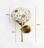 Artistic Mosaic Glass Brass Wall Light Home D cor