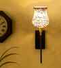 Artistic Mosaic Glass Wall Lamp with Metal Base   Enhances Bedroom, Living Room & Dining Room Ambience