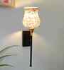 Artistic Mosaic Glass Wall Lamp with Metal Base   Enhances Bedroom, Living Room & Dining Room Ambience