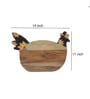 Artistic shape handmade Natural Brown  Handpainted  Wood   Chopping Board