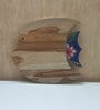 Artistic shape handmade Natural Brown  Handpainted  Wood   Chopping Board