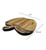 Artistic shape handmade Natural Brown  Handpainted  Wood   Chopping Board