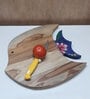 Artistic shape handmade Natural Brown  Handpainted  Wood   Chopping Board