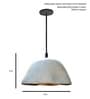 Artistic shape in gold white finish Terracotta Hanging Light