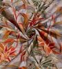 Orange Floral 300 TC Cotton Bedsheet With 4 Pillow Covers King Sized Bedsheet With 2 Pillow Covers