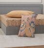 Gold Floral 300 TC Cotton Bedsheet With 4 Pillow Covers King Sized Bedsheet With 2 Pillow Covers